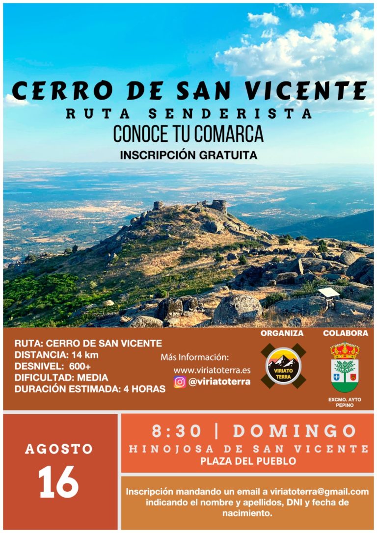 Subida al Cerro de San Vicente
