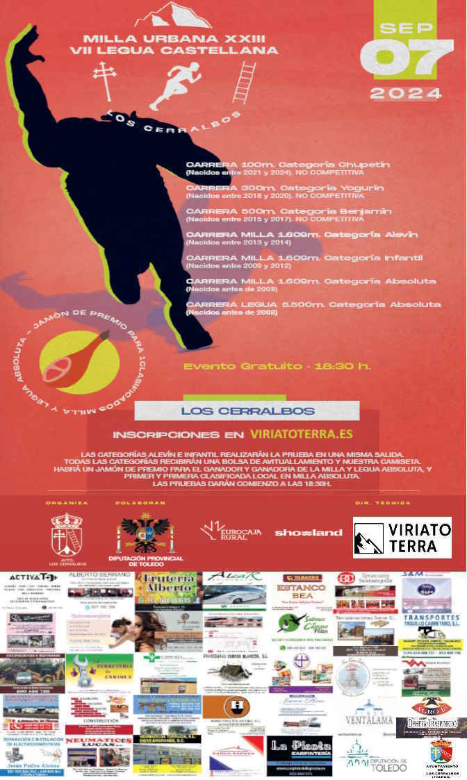 XXIV MILLA URBANA Y VIII LEGUA CASTELLANA DE LOS CERRALBOS – Resultados