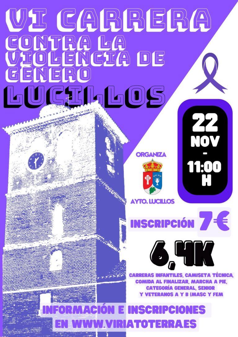 VI CARRERA CONTRA LA VIOLENCIA DE GÉNERO DE LUCILLOS – Resultados
